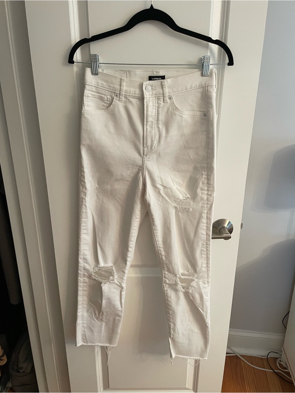 Express White High-Rise Denim Jeans